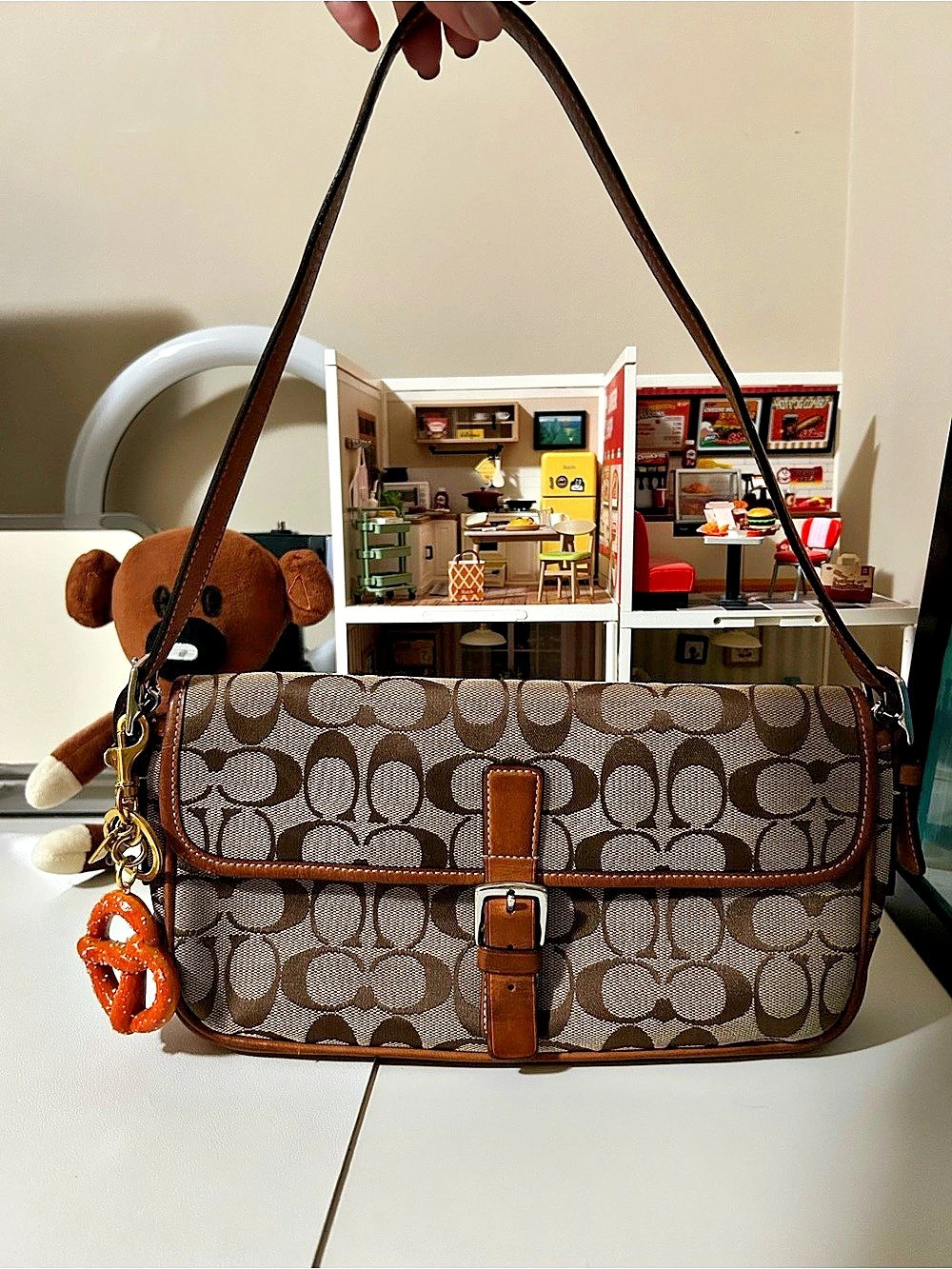 Coach Canvas Shoulder Bag